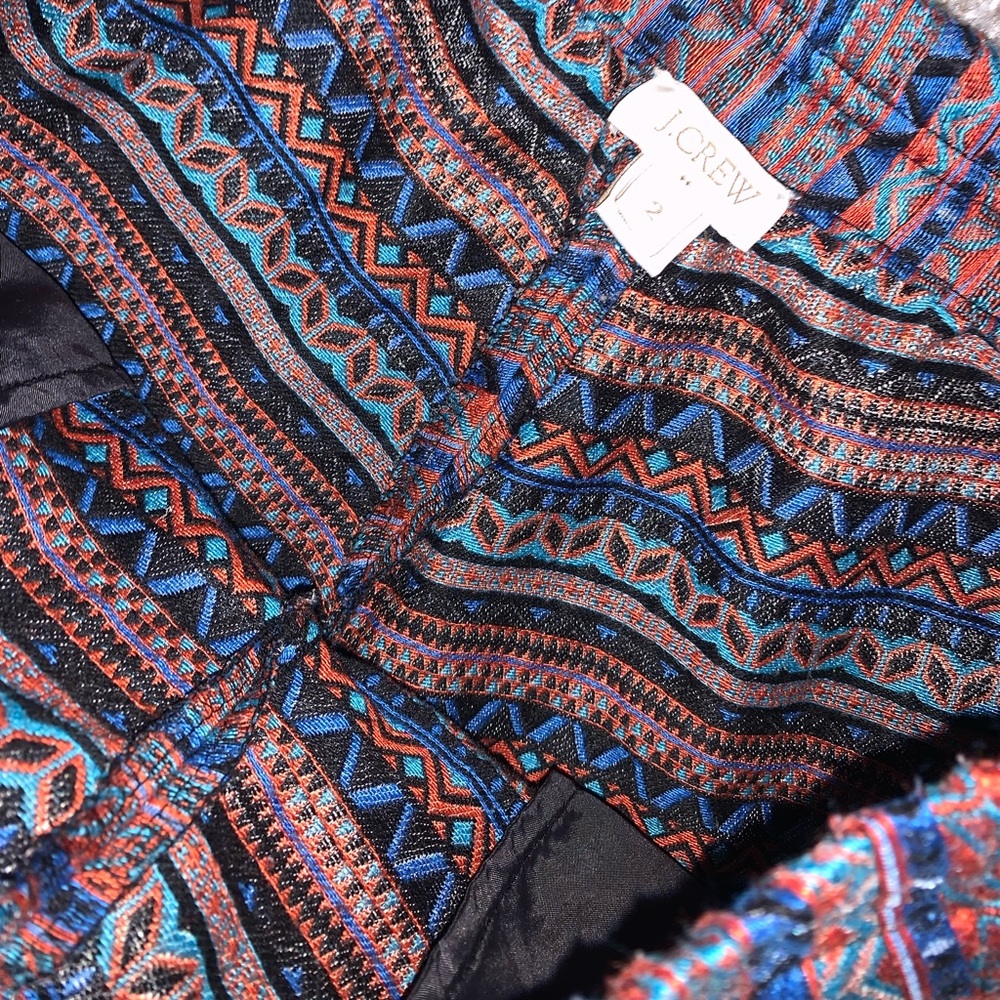 J Crew Red, Blue & Black High Waist shorts size 2 - Picture 8 of 9